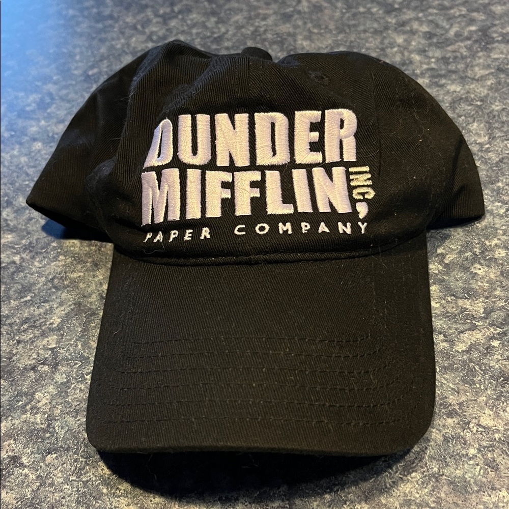The Office Dunder Mifflin black baseball cap/hat